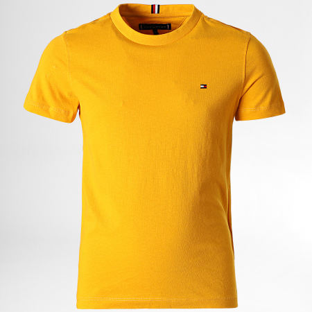 Tommy Hilfiger - Maglietta da bambino in cotone essenziale 6879 giallo