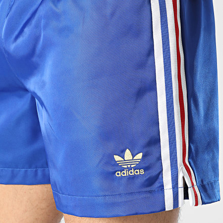 Adidas Originals - Short Jogging Tricolore A Bandes FB Nation HK7412 Bleu Roi