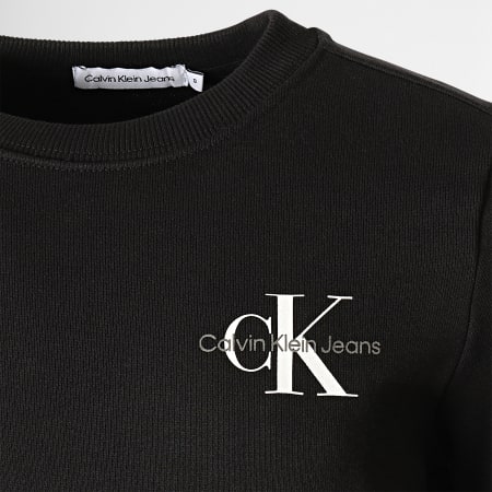 Calvin Klein - Sudadera de cuello redondo para niño 0397 Negro