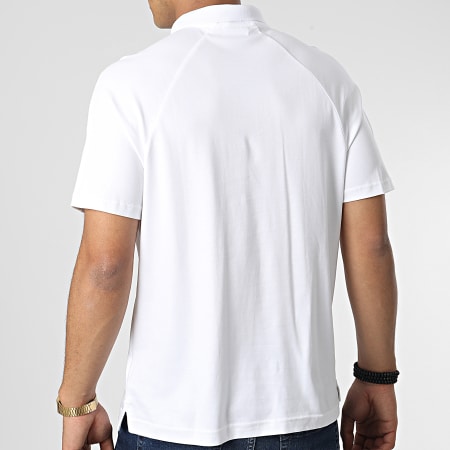 Calvin Klein - Polo Manches Courtes A Bandes Logo Tape Comfort 0788 Blanc