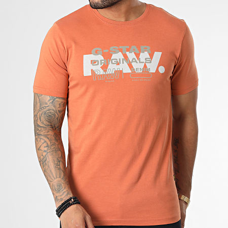 G-Star - Raw Originals Camiseta D22202-336 Naranja