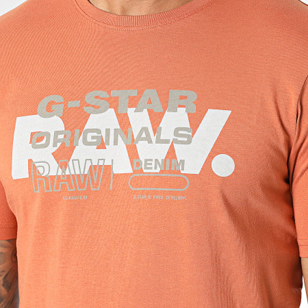 G-Star - Tee Shirt Raw Originals D22202-336 Orange
