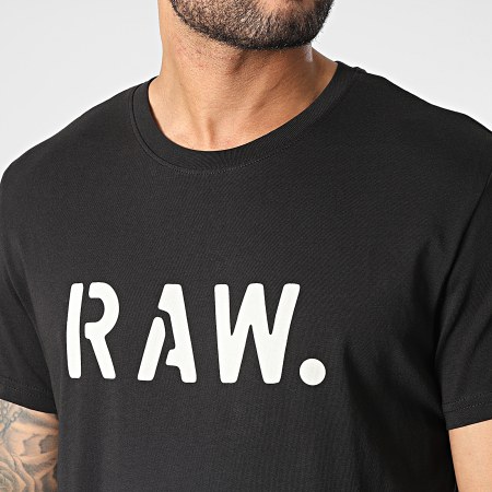 G-Star - Stencil Raw Camiseta D22205-336 Negro