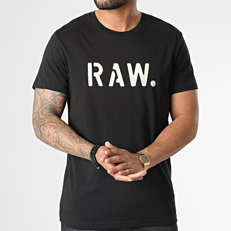 G-Star - Stencil Raw Camiseta D22205-336 Negro