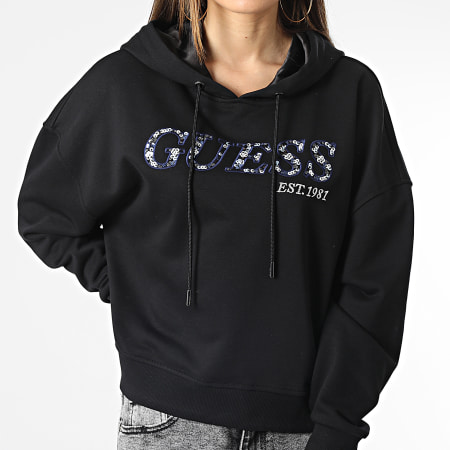 Guess Felpa Con Cappuccio Bambino Unisex – Maglia Tuta Sportiva Nero, Abbigliamento Casual E Sportswear 0-24 Mesi