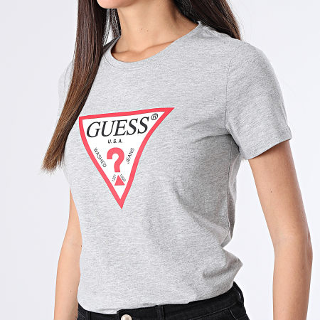 Guess - Camiseta de mujer W1YI1B Heather Grey