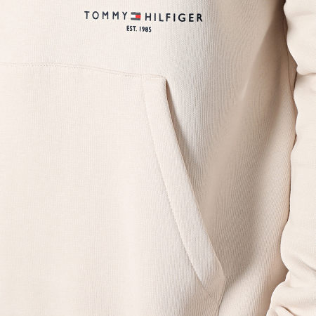 Tommy Hilfiger - Felpa con cappuccio a righe New Global 9339 Beige