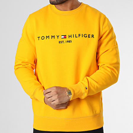 Tommy Hilfiger - Felpa girocollo Logo 1596 Giallo