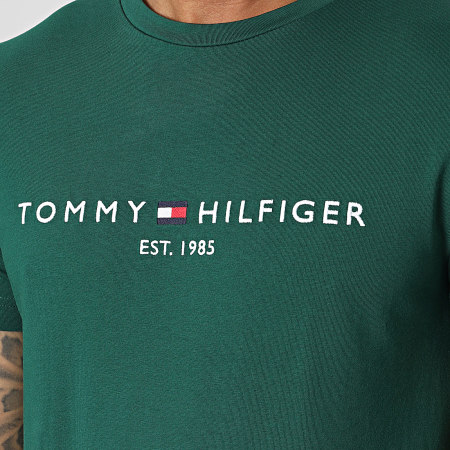 Tommy Hilfiger - Tee Shirt Tommy Logo 1797 Vert