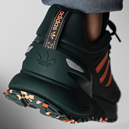 Adidas Originals - ZX 2K Boost 2 Trail Zapatillas GX9469 Verde Menta Naranja Rayo Naranja Imperial