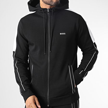 BOSS - Conjunto de chaqueta con capucha y cremallera y pantalón de jogging 50477193 Negro