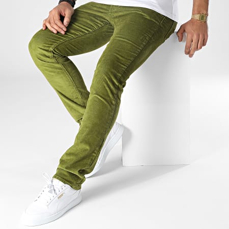 Levi's - Pantaloni Chino Velour 04511 Verde Khaki