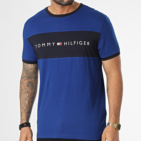 Tommy Hilfiger - Tee Shirt Logo Flag 1170 Bleu Roi Bleu Marine