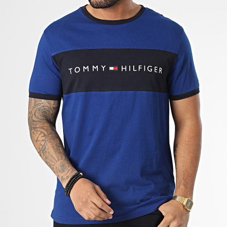 Tommy Hilfiger - Tee Shirt Logo Flag 1170 Bleu Roi Bleu Marine