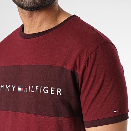 Tommy Hilfiger - Camiseta Logo Flag 1170 Burdeos