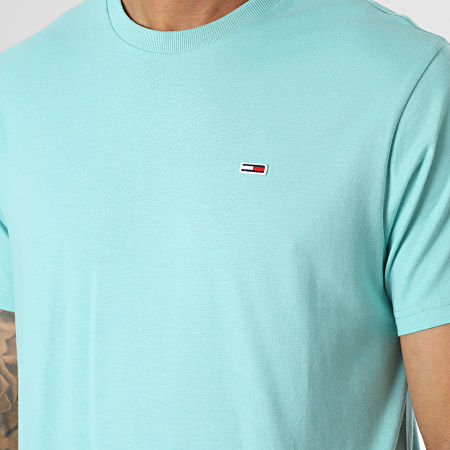 Tommy Jeans - Tee Shirt Classic Jersey 9598 Turquoise Clair