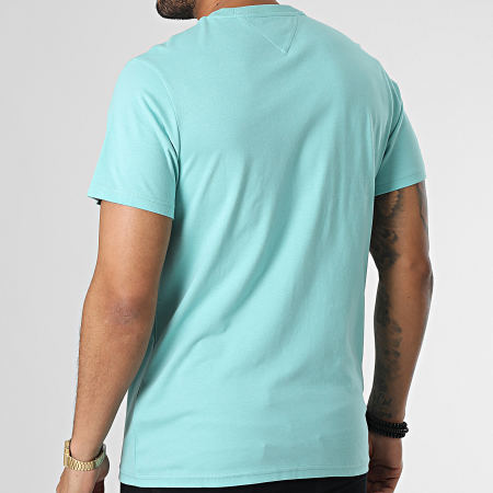 Tommy Jeans - Tee Shirt Classic Jersey 9598 Turquoise Clair