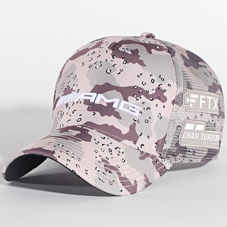 AMG Mercedes - Cappello Trucker F1 Team Earth 701220791 Beige Camouflage