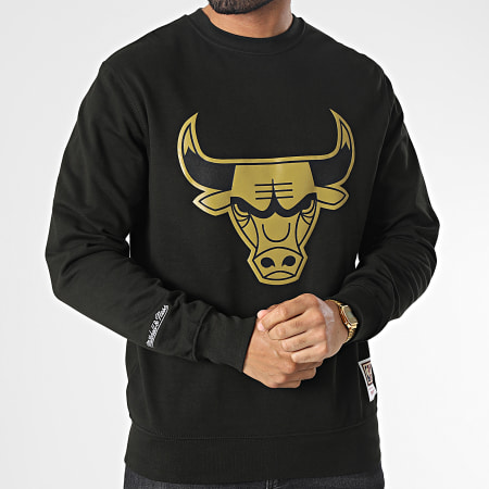 Mitchell and Ness - Chicago Bulls Sudadera con cuello redondo Negro