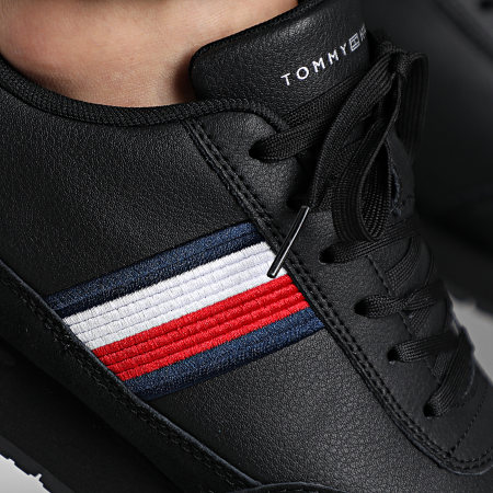 Tommy Hilfiger - Runner Corporate Leather 4397 Nero Sneakers