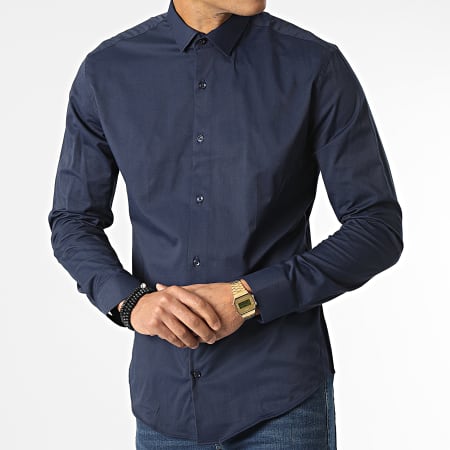 Black Needle - Camicia a maniche lunghe Y3687 blu navy
