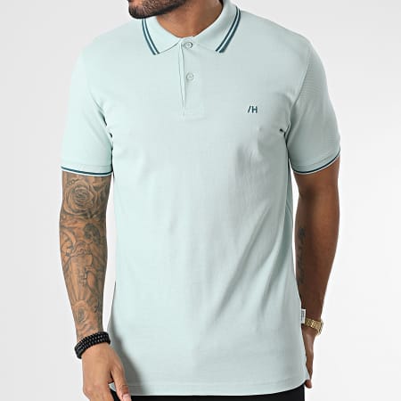 Selected - Polo Manches Courtes Dante Sport Turquoise Clair