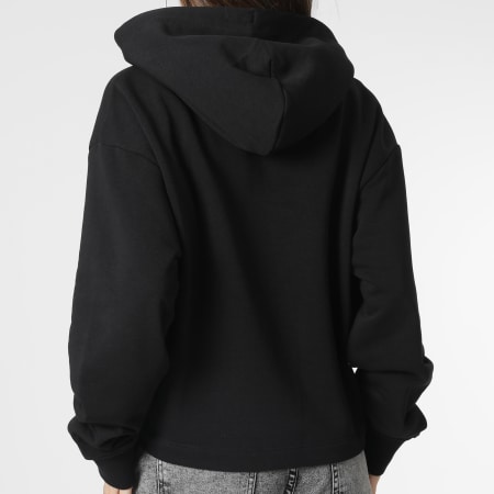 Tommy Jeans - Sudadera con capucha de mujer Relaxed Essential Logo 4852 Negro