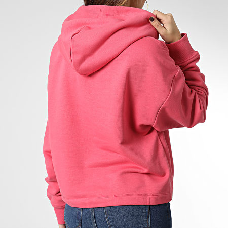 Tommy Jeans - Sudadera con capucha Relaxed Essential Logo 4852 Rosa de mujer