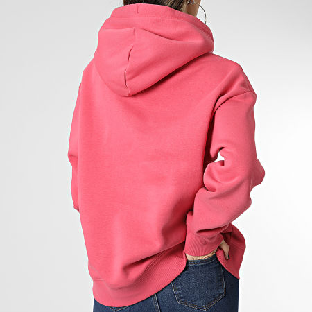 Tommy Jeans - Sudadera con capucha relaxed tartan 4870 rosa para mujer