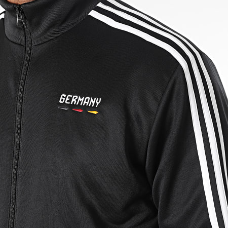 Adidas Sportswear - Veste Zippée A Bandes Germany HD6393 Noir