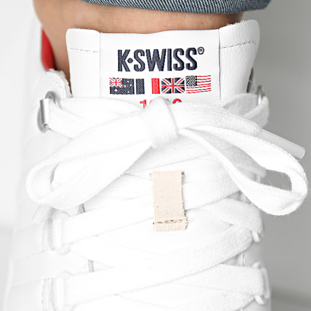 K-Swiss - Sneakers Lozan II 07943 Bianco Mars Rosso