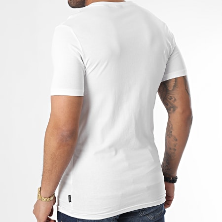 Only And Sons - Set di 2 camicie slim basic con scollo a V, bianco