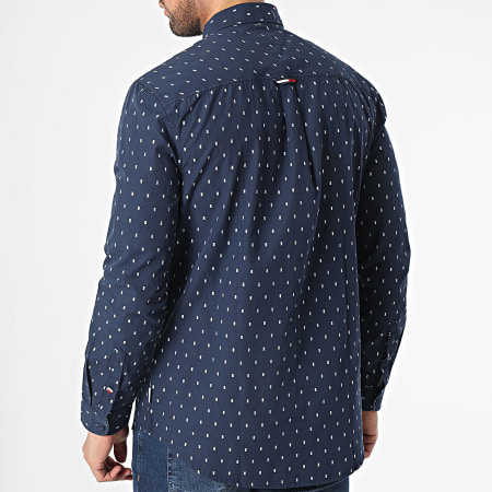 Tommy Jeans - Camicia a maniche lunghe Essential Dobby 5401 Navy