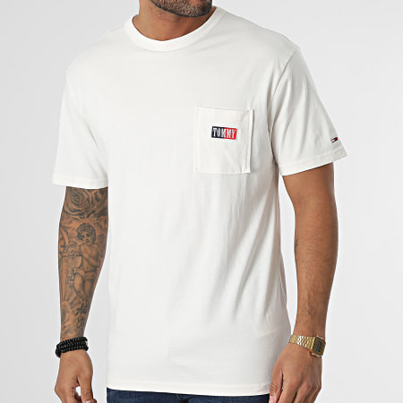 Tommy Jeans - Tee Shirt Poche Classic Timeless Tommy 5773 Beige