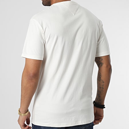 Tommy Jeans - Klassiek Tijdloos Tommy 5773 Beige Pocket T-shirt