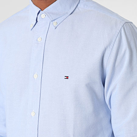Tommy Hilfiger - Chemise Manches Longues Heavy Oxford Solid 9167 Bleu Clair