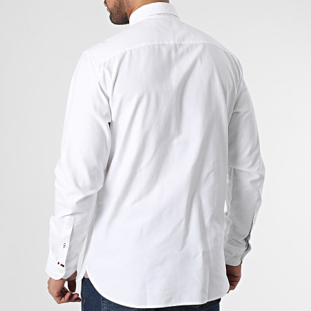 Tommy Hilfiger - Camicia a maniche lunghe Heavy Oxford Solid 9167 Bianco