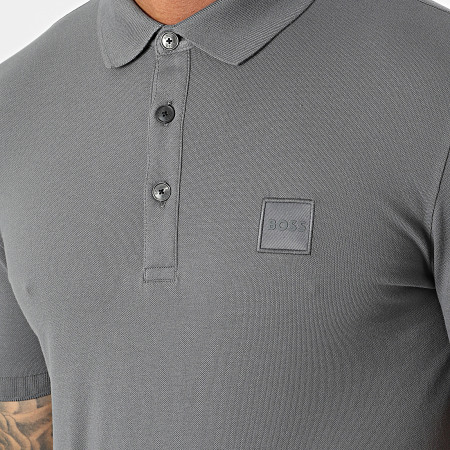 BOSS - Polo Manches Courtes Passenger 50472668 Gris Anthracite