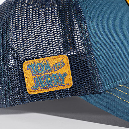 Capslab - Cappello Jerry Trucker Turchese Blu Navy