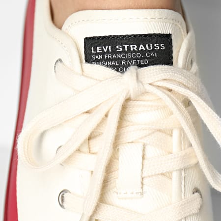 Levi's - Sneakers basse Square 233006 Ecru Borgogna