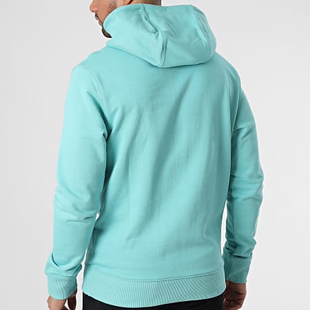 Tommy Jeans - Sweat Capuche Regular Tartan Tommy 5696 Turquoise