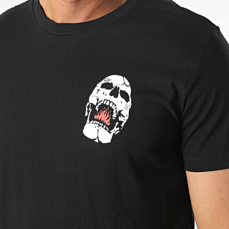 25G - Tee Shirt Fire Skull Noir