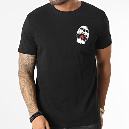 25G - Camiseta Fire Skull Negra