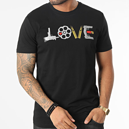 25G - Tee Shirt Que Du Love Noir