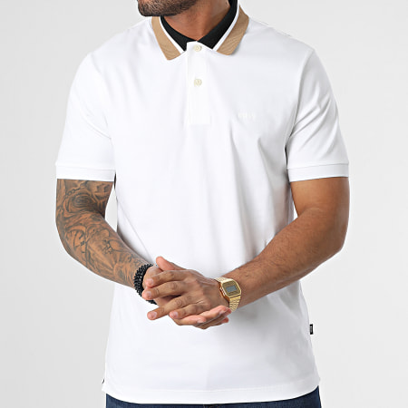 BOSS - Polo Manches Courtes Parlay 50481614 Blanc