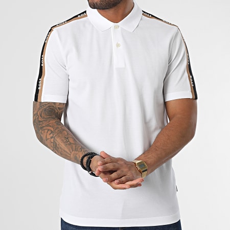BOSS - Polo Manches Courtes Parlay 50481764 Blanc