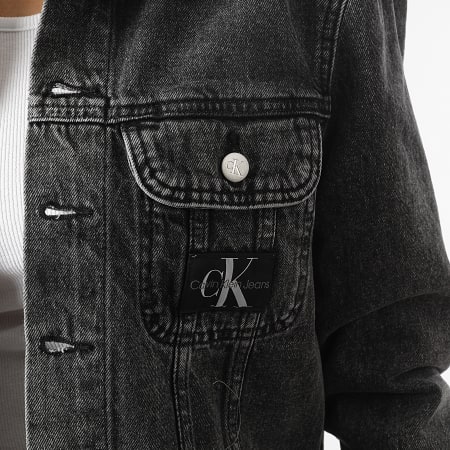Calvin Klein - Giacca di jeans da donna 0231 Nero