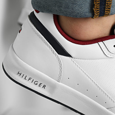 Tommy Hilfiger - Modern Cup, Sneaker alte leggere in pelle 4364 bianco