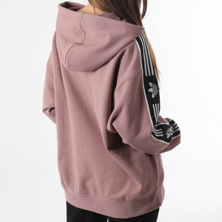 Adidas Originals - Tape Sudadera con Capucha Mujer Rayas HM1535 Rosa