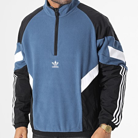 Adidas Originals - Veste Outdoor Polaire A Bandes HK7362 Bleu Noir